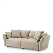 Canapé 24 - Zevron - Luxury sofa with Alvyn crème color and goose down filling - Pacific Compagnie.