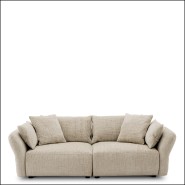 Canapé 24 - Zevron | Canapé en plumes d’oie et contreplaqué, couleur Alvyn crème - Pacific Compagnie.