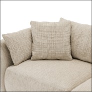 Canapé 24 - Zevron | Canapé de luxe en contreplaqué, couleur Alvyn crème, hauteur 78 cm - Pacific Compagnie.