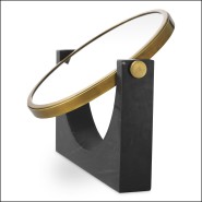 Miroir de table 24 - Vivaldi - Vintage-inspired luxury mirror with acier inoxydable and marbre details - Pacific Compagnie.