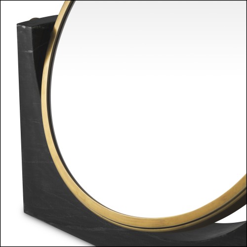 Miroir de table 24 - Vivaldi - Elegant vintage-inspired mirror with laiton and marble details - Pacific Compagnie.