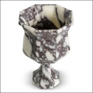 Vase 24 - Bennington - Exquisite marble vase with intricate details - Pacific Compagnie.