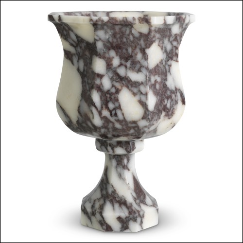 Vase 24 - Bennington - Sophisticated white marble vase for refined interiors - Pacific Compagnie.