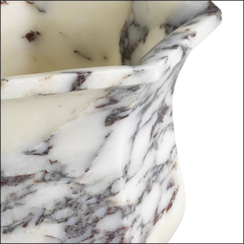 Vase 24 - Bennington - High-quality marble vase with delicate white hue - Pacific Compagnie.