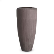 Vase 24 - Isandro - Luxury glass vase with stone finish, 70 cm height - Pacific Compagnie.