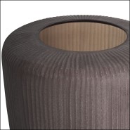 Vase 24 - Isandro - Vase en verre de luxe, finition pierre, dimensions petit ou grand, pour un décor raffiné - Pacific Compagnie