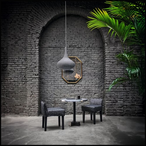 Suspension 30 - Spin 95 | Suspension Gervasoni - Spin 95 - Suspension design en métal chrome - Pacific Compagnie.