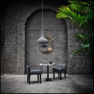 Suspension 30 - Spin 95 | Suspension Gervasoni - Spin 95 - Suspension design en métal chrome - Pacific Compagnie.