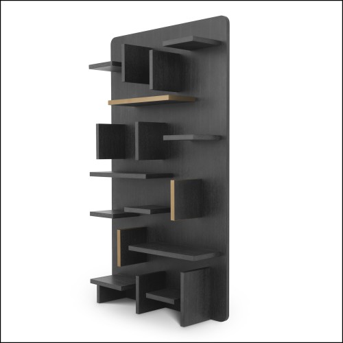 Armoire murale 24 - Highgrove - High-end walnut wood wall storage - Pacific Compagnie.