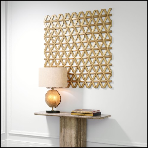 Objet mural 24 - Aureus - Eichholtz luxury wall decor in laiton - Pacific Compagnie.
