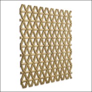 Objet mural 24 - Aureus - Large 120cm laiton wall mural for modern interiors - Pacific Compagnie.
