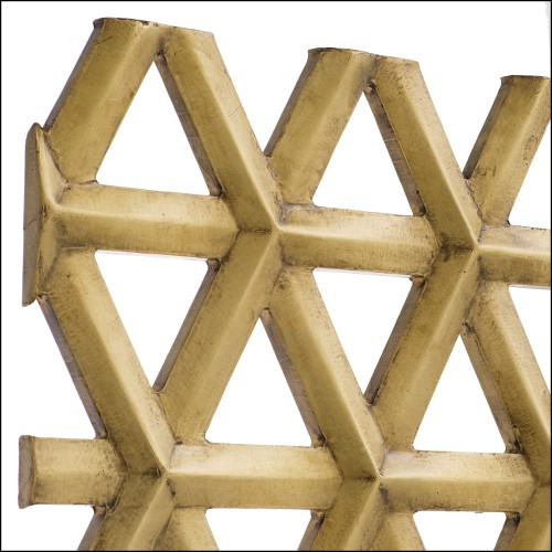 Objet mural 24 - Aureus - Exclusive laiton vintage wall art from eichholtz brand - Pacific Compagnie.