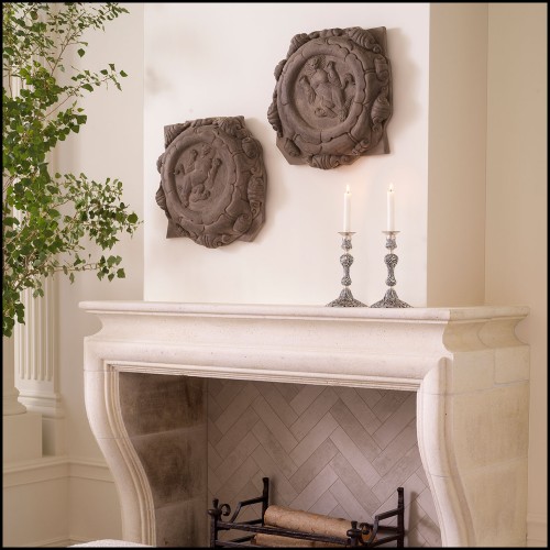 Objet mural 24 - Liao - Objet mural en grès de dimensions 53x55 cm, finition grès - Pacific Compagnie.