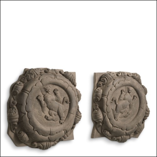 Objet mural 24 - Liao - Elegant wall art with dimensions 53x55x10 cm - Pacific Compagnie.