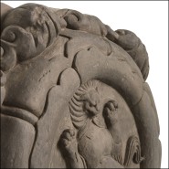 Objet mural 24 - Liao - Handcrafted ceramic objet mural with intricate details - Pacific Compagnie.