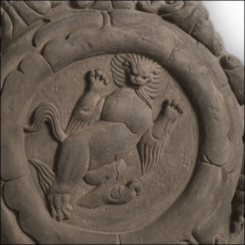 Objet mural 24 - Liao - Décoration murale en grès de haute qualité, dimensions 53x55 cm - Pacific Compagnie.