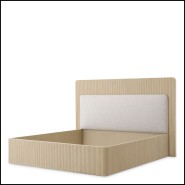 Cadre de lit 24 - Dimitrios - Wooden bed frame with elegant design and blanched oak - Pacific Compagnie.