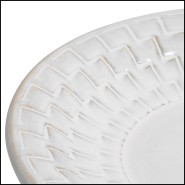 Bol 24 - Nuage - Broken white luxury bowl, 47cm diameter, ceramic material - Pacific Compagnie.