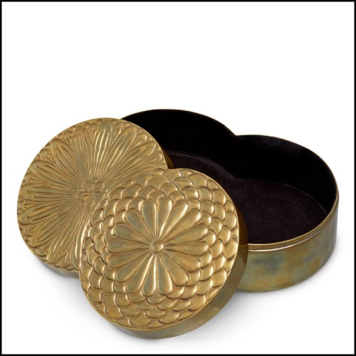 Boîte 24 - Meiji - Decorative box with laiton antique material and luxury design - Pacific Compagnie.