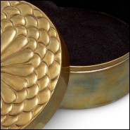 Boîte 24 - Meiji | Boîte 24-Meiji en laiton antique, pièce unique pour une décoration élégante - Pacific Compagnie.