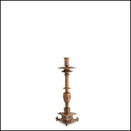 Bougeoir 24 - Philip - Antique gold Bougeoir 24-Philip candelabra with elegant design - Pacific Compagnie.