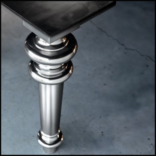 Table 30 - Gray 33 AL | Table Gervasoni - Grise 33 AL - Table en gris avec surface lisse - Pacific Compagnie.