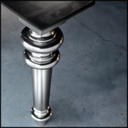 Table 30 - Gray 33 AL | Table Gervasoni - Grise 33 AL - Table en gris avec surface lisse - Pacific Compagnie.