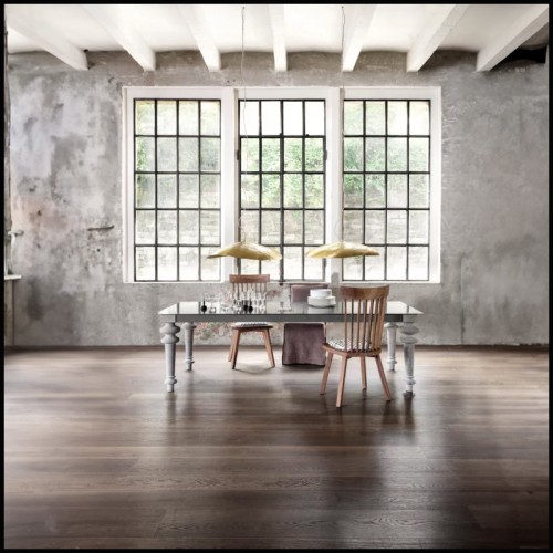 Table 30 - Gray 33 AL | Table Gervasoni - Grise 33 AL - Table grise avec design moderne - Pacific Compagnie.