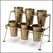 Étagère d’exposition 24 - Maison des Fleurs - Étagère d'exposition en acier inoxydable pour objets de décoration de luxe - Pacif