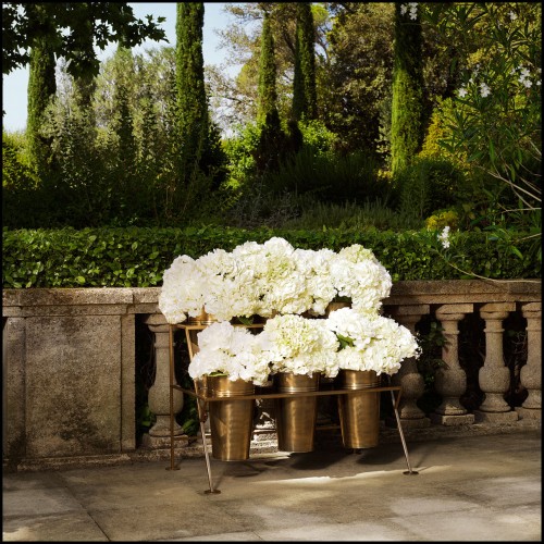 Étagère d’exposition 24 - Maison des Fleurs - Luxury decorative shelf in laiton vintage finish - Pacific Compagnie.