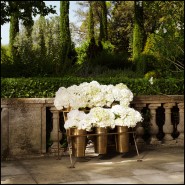 Étagère d’exposition 24 - Maison des Fleurs - Étagère de luxe en acier inoxydable avec finition laiton vintage - Pacific Compagn