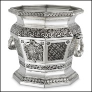 Objet décoratif 24 - Walpole - Luxury decorative object with antique silver finish - Pacific Compagnie.