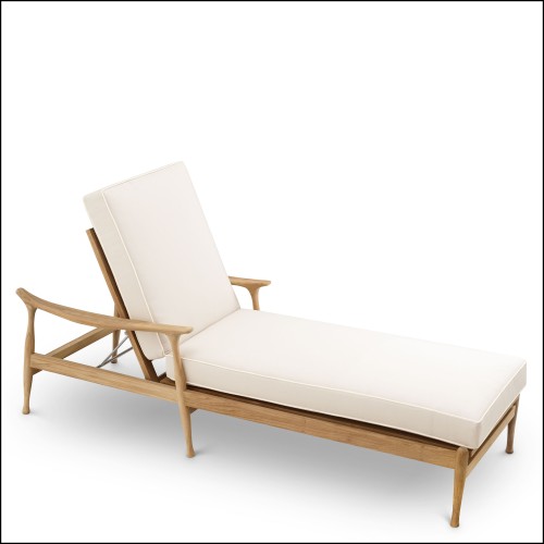 Lit de jour d’extérieur 24 - Manzo - Meuble de jardin en teck, conception élégante et moderne - Pacific Compagnie.