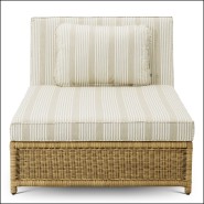 Chaise modulaire d’extérieur 24 - Hampton corner - High-end outdoor furniture with faux wicker - Pacific Compagnie.