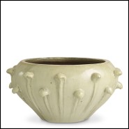 Jardinière d’extérieur 24 - Mistral - Outdoor cache-pot in sand finish, 89 cm diameter - Pacific Compagnie.