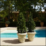 Jardinière d’extérieur 24 - Toulon - High-quality ceramic outdoor pot for plants - Pacific Compagnie.