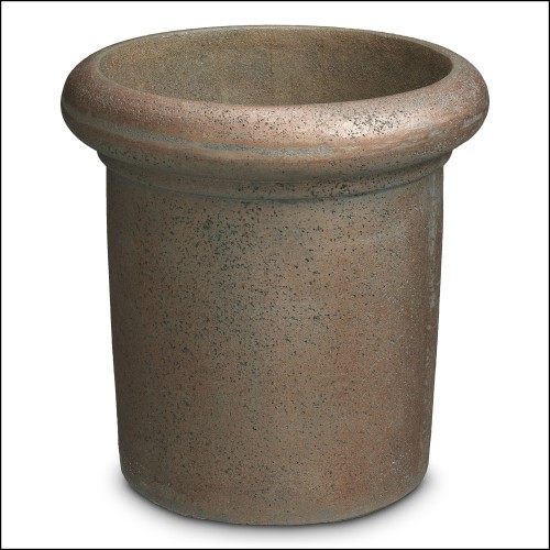 Jardinière d’extérieur 24 - Verdon - Exterior cachepot with fibre de pierre material and bronze color - Pacific Compagnie.