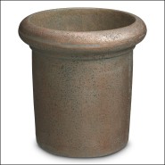 Jardinière d’extérieur 24 - Verdon - Exterior cachepot with fibre de pierre material and bronze color - Pacific Compagnie.