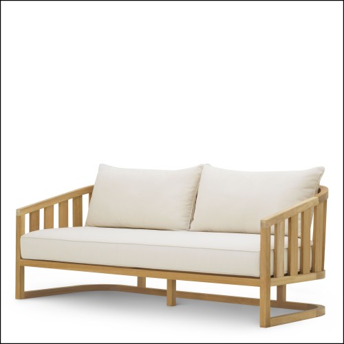 Canapé d’extérieur 24 - Aruba - Teak wood lounge sofa for gardens - Pacific Compagnie.