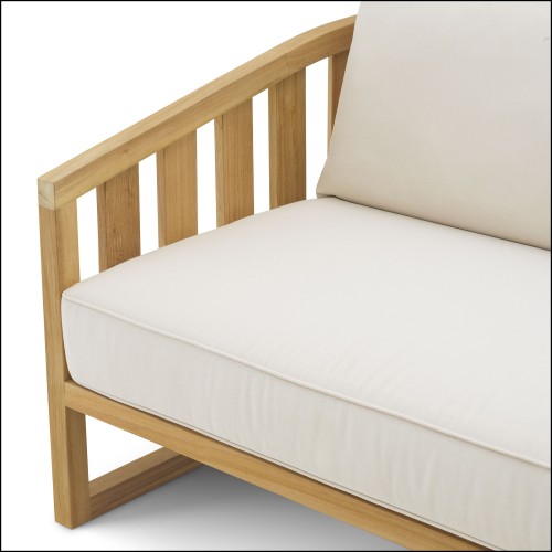 Canapé d’extérieur 24 - Aruba - Luxurious outdoor lounge sofa with teak wood accents - Pacific Compagnie.