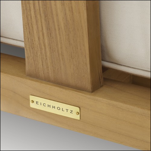 Canapé d’extérieur 24 - Aruba - Luxe outdoor teak sofa with Sunbrella fabric - Pacific Compagnie.