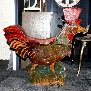 Coq 01 - 311-R. J. LAKIN - Bois sculpté - Pacific Compagnie.