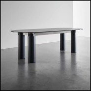 Table Ovale 30 - Daen 33 | Table de luxe ovale en finition bois - Pacific Compagnie.