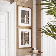 Impression 24 - Trellis Pattern I par Ethan Harper - Peinture de luxe en cadre bois doré - Pacific Compagnie.