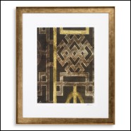 Impression 24 - Trellis Pattern I par Ethan Harper - Antique wooden frame with elegant trellis design, high-end art piece - Paci
