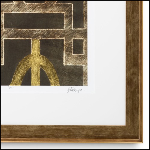 Impression 24 - Trellis Pattern I par Ethan Harper - Cadre en bois doré antique avec verre clair - Pacific Compagnie.