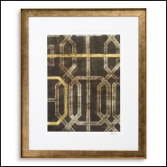 Impression 24 - Trellis Pattern II par Ethan Harper - Détail d'une peinture de luxe avec un motif treillis - Pacific Compagnie.