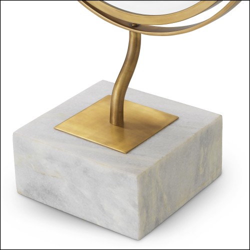 Miroir de table 24 - Jovanni - Miroir de luxe avec cadre en acier inoxydable - Pacific Compagnie.