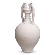 Vase 24 - Amphora - Vase en grès pour intérieur, diamètre 28 cm, style luxueux - Pacific Compagnie.