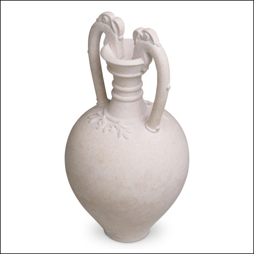 Vase 24 - Amphora - Vase de décoration en grès, hauteur 53 cm, matériau robuste - Pacific Compagnie.